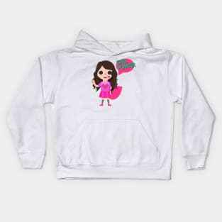 Girl power kids cute cartoon Kids Hoodie